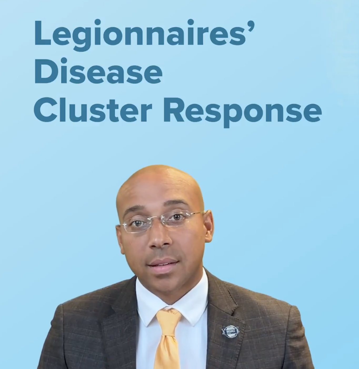 Still image of NYC Health Dept. Commissioner Alister Martin from Department video where he explains city's response